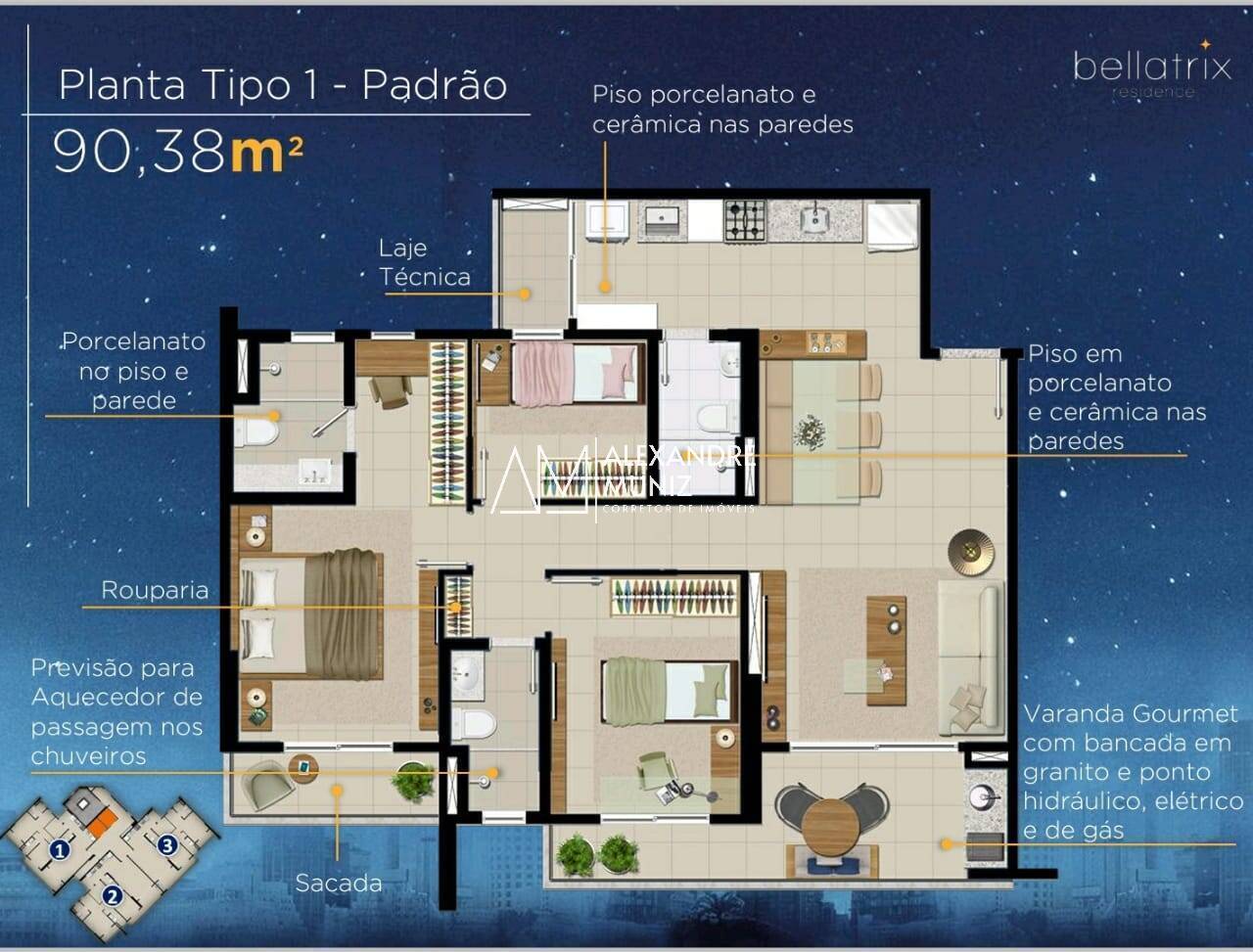 Apartamento, 3 quartos, 90 m² - Foto 17
