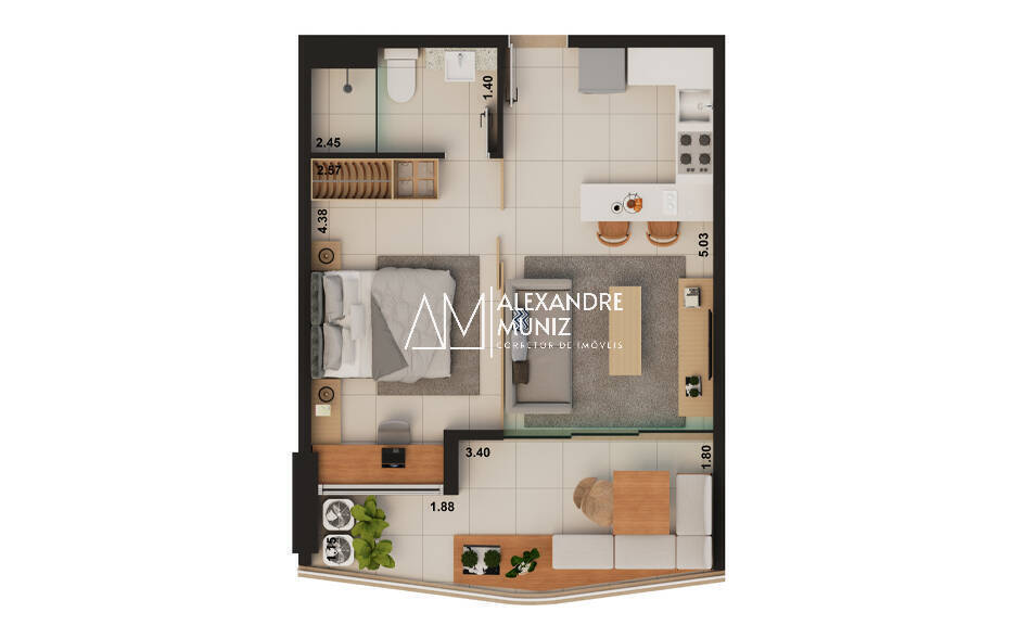 Apartamento, 1 quarto, 40 m² - Foto 29