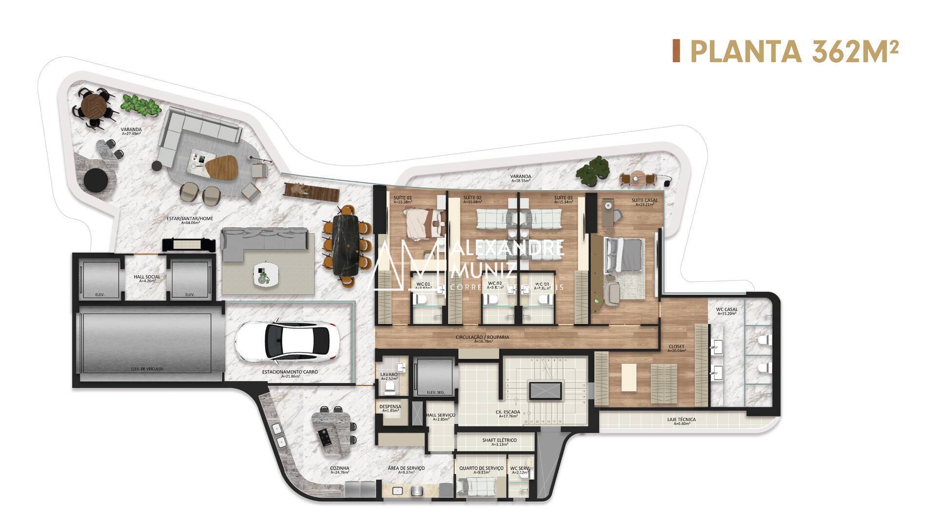 Apartamento, 5 quartos, 368 m² - Foto 20