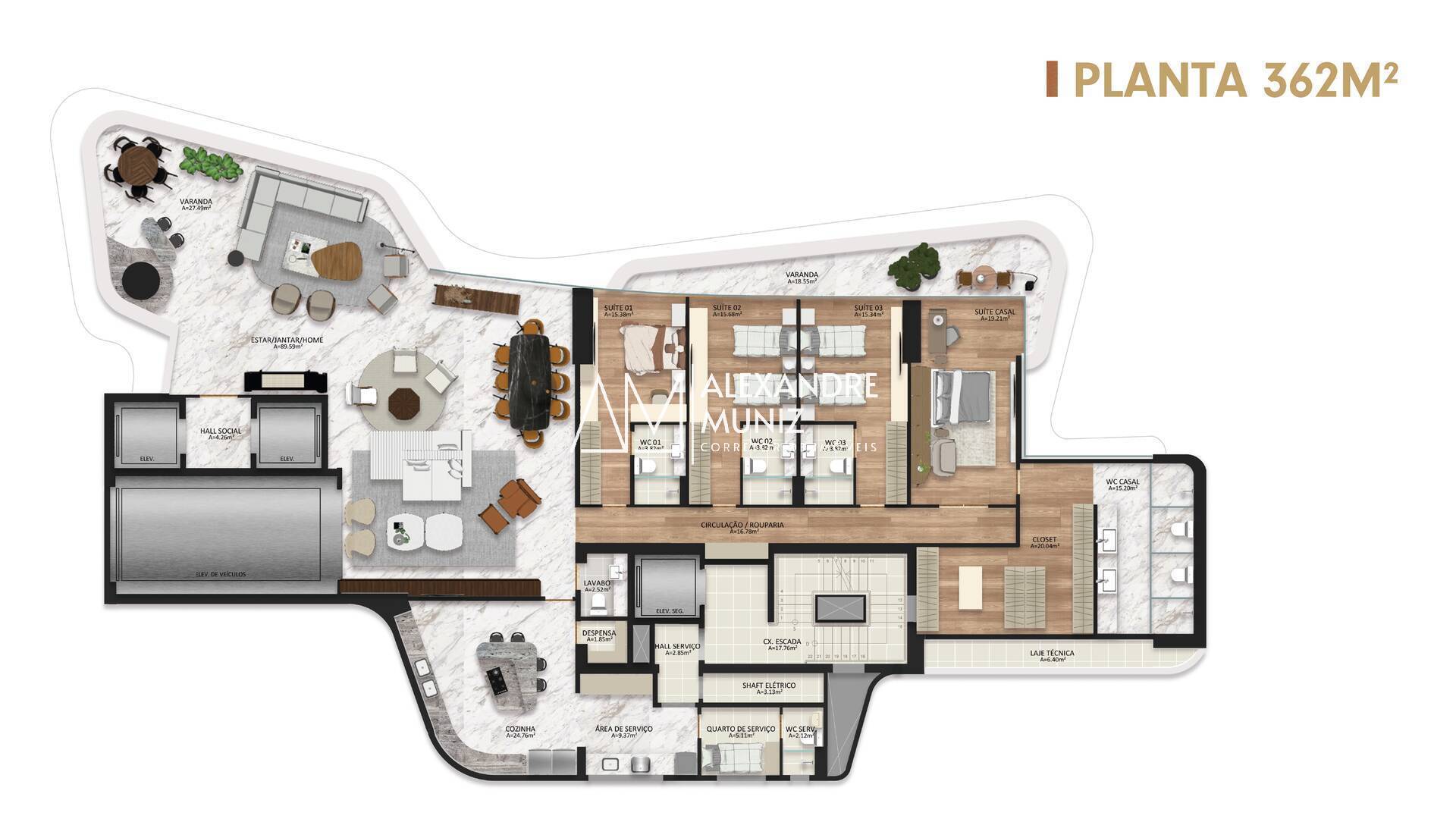 Apartamento, 5 quartos, 368 m² - Foto 19