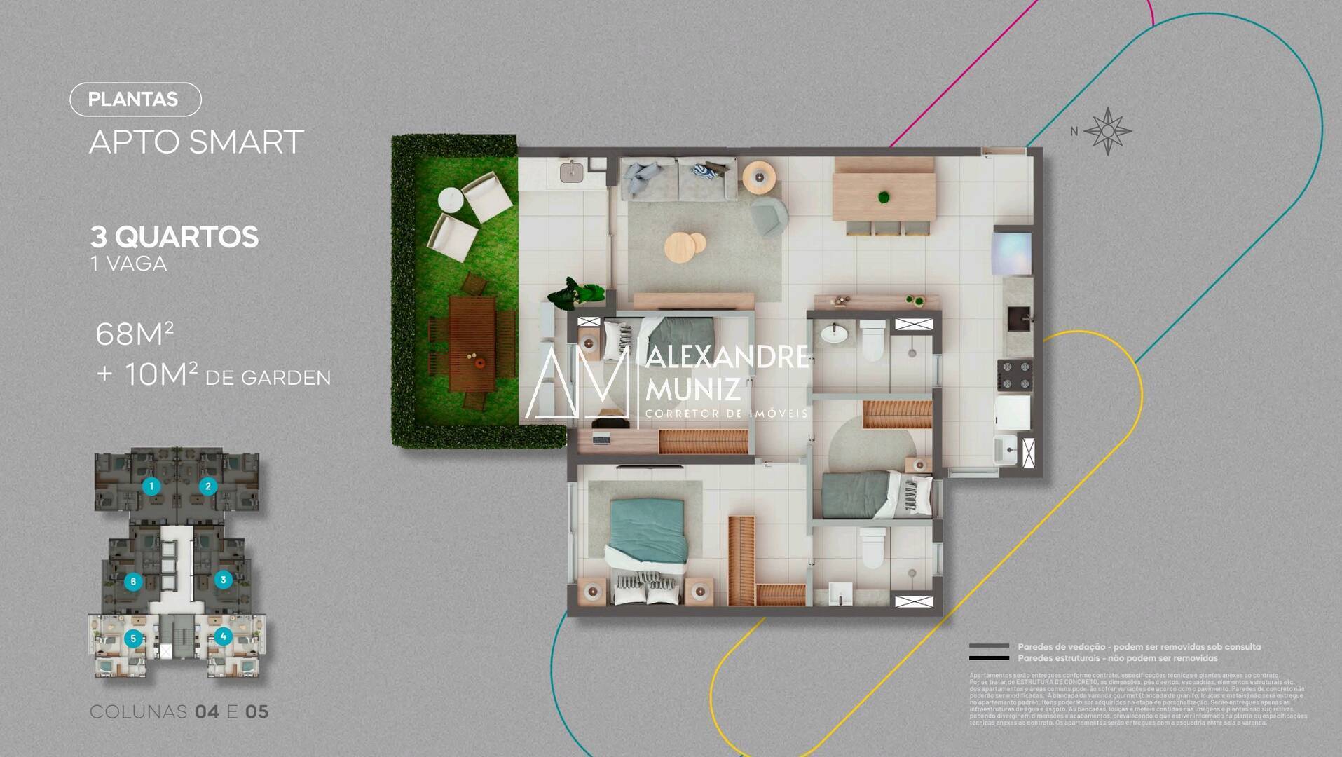 Apartamento à venda com 3 quartos, 68m² - Foto 17