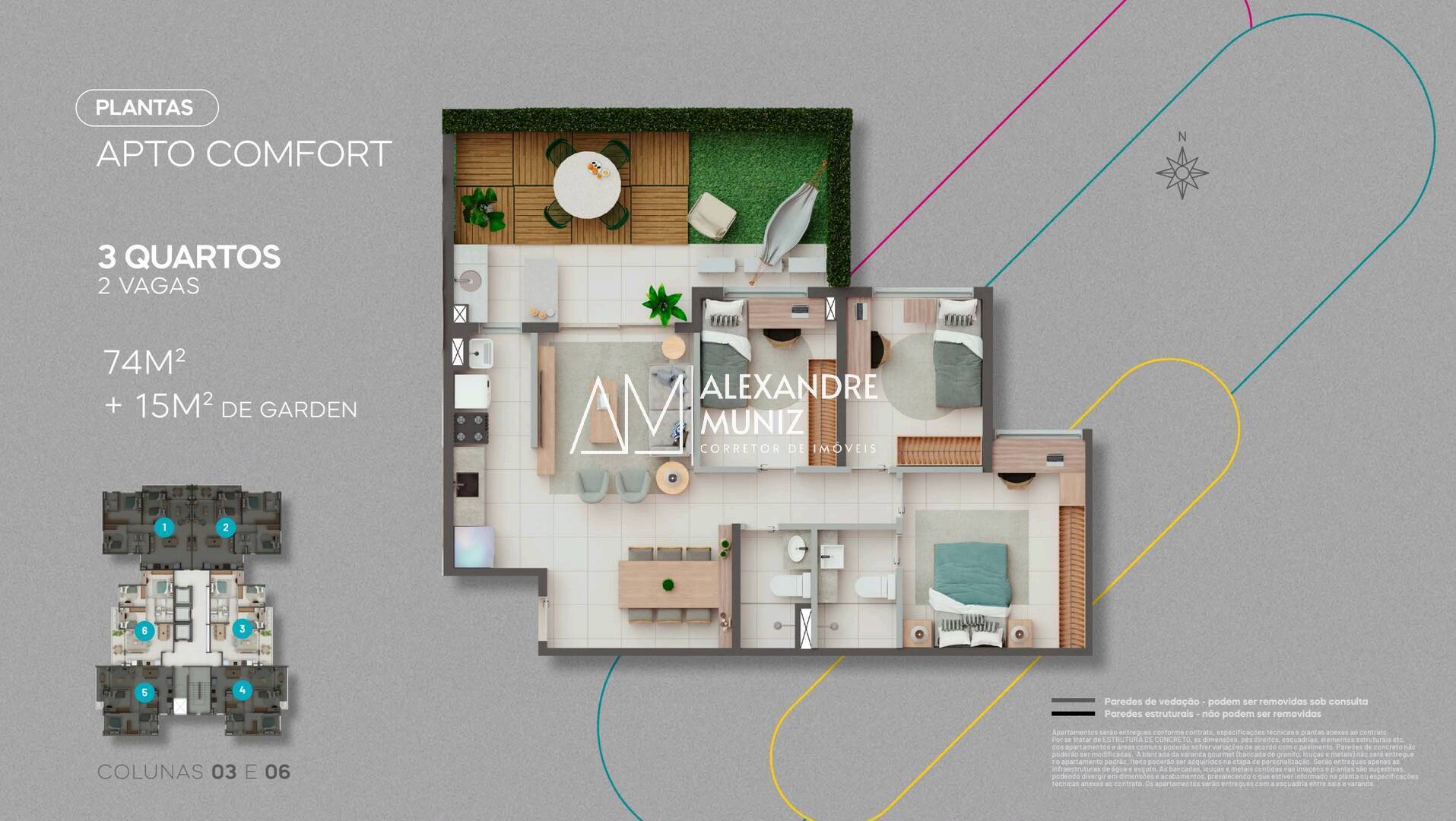 Apartamento à venda com 3 quartos, 68m² - Foto 25