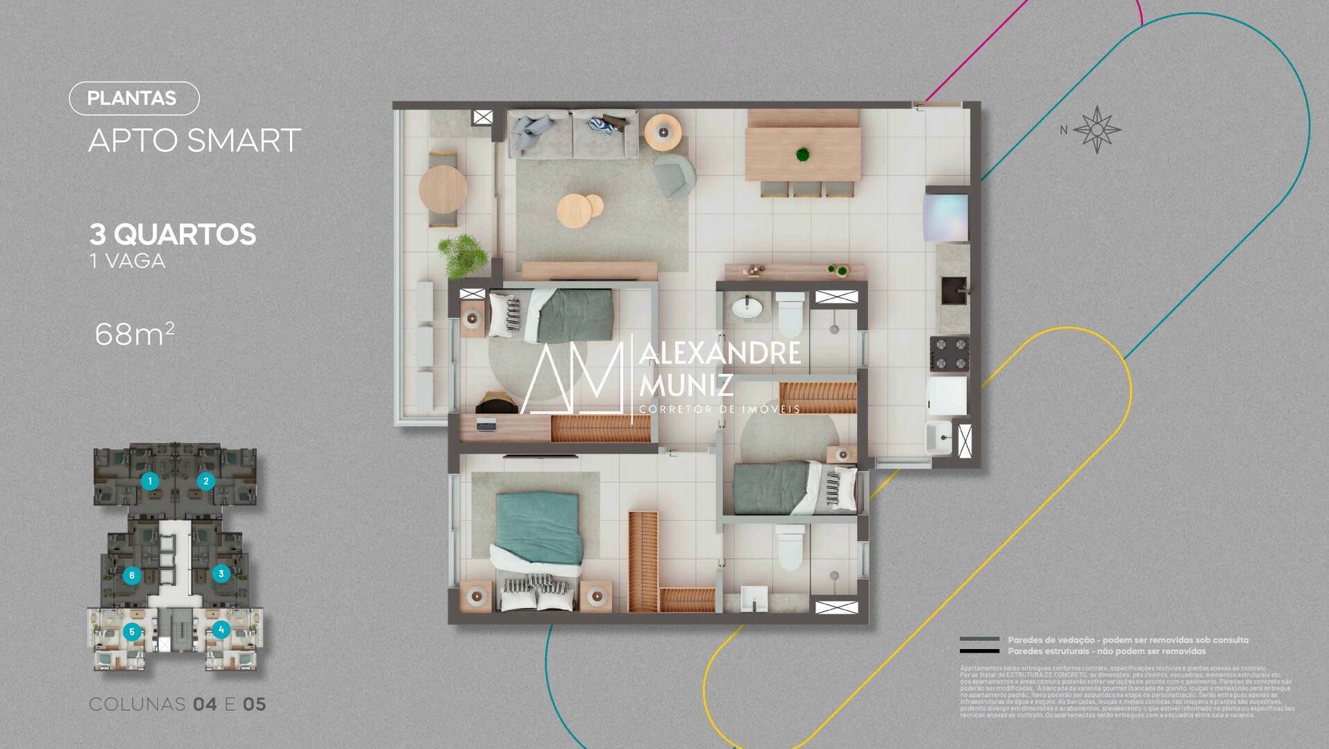 Apartamento à venda com 3 quartos, 68m² - Foto 27