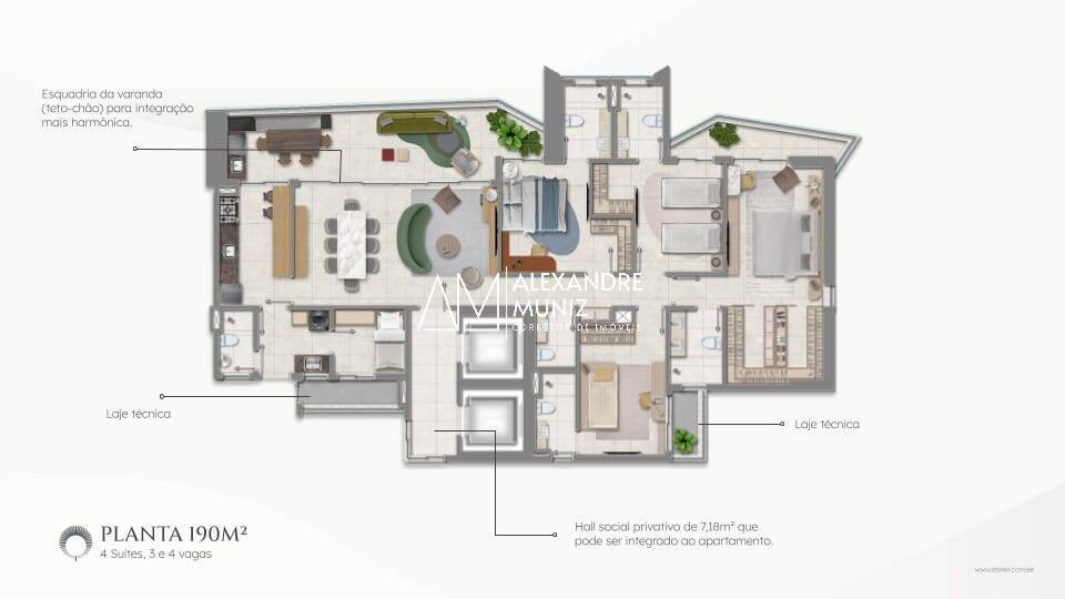 Apartamento à venda com 4 quartos, 154m² - Foto 10