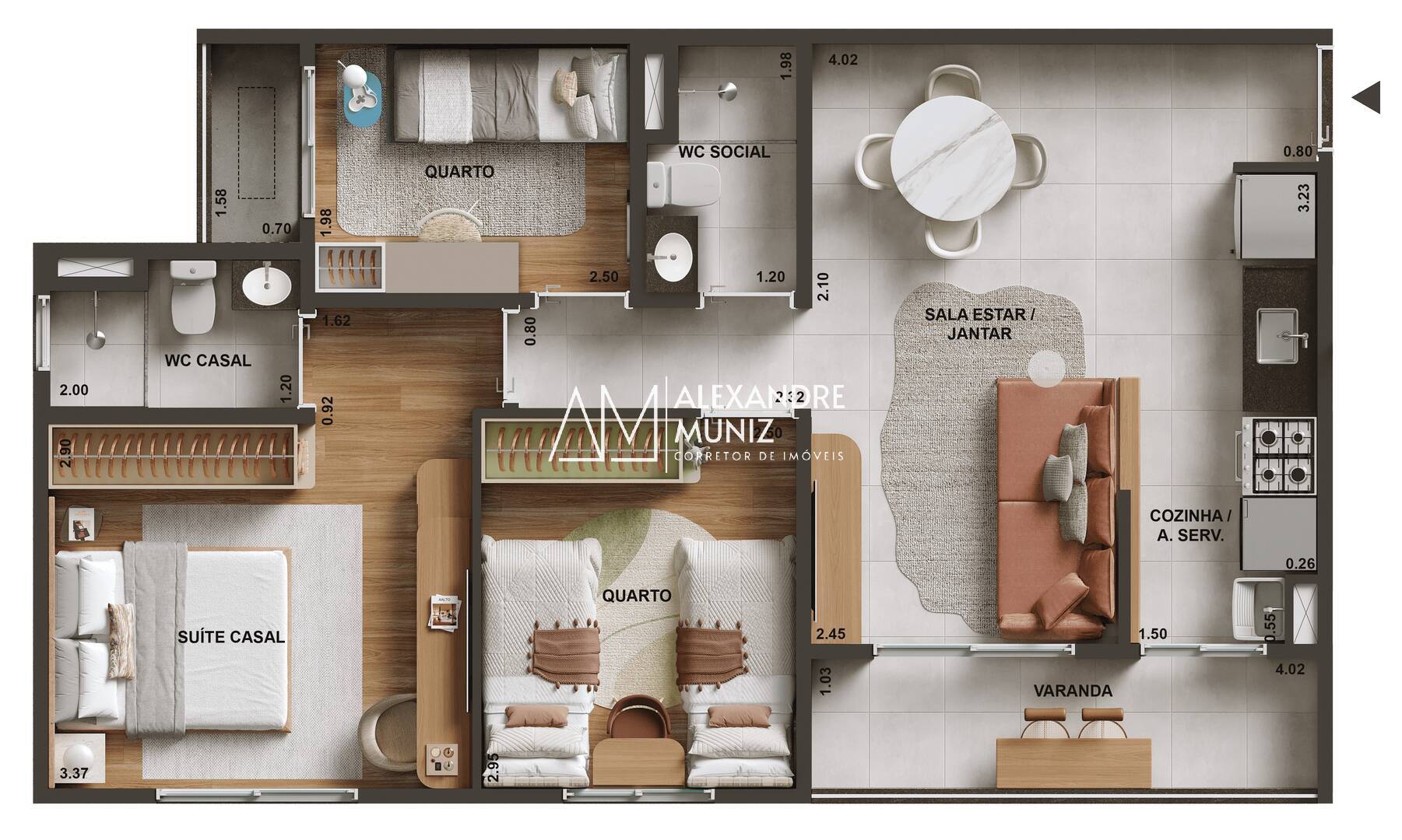 Apartamento, 2 quartos, 48 m² - Foto 22