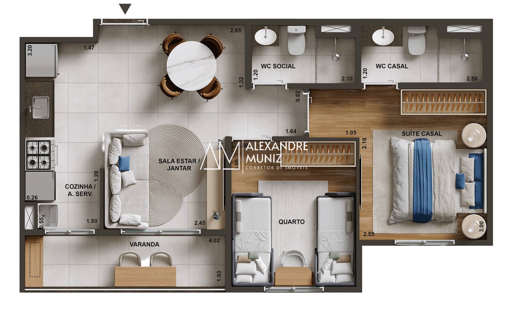 Apartamento, 2 quartos, 48 m² - Foto 23